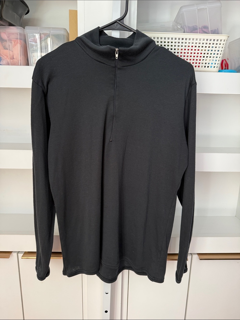 Vintage Men’s Patagonia Capilene Long Sleeve Midweight Pullover Sz Medium Black